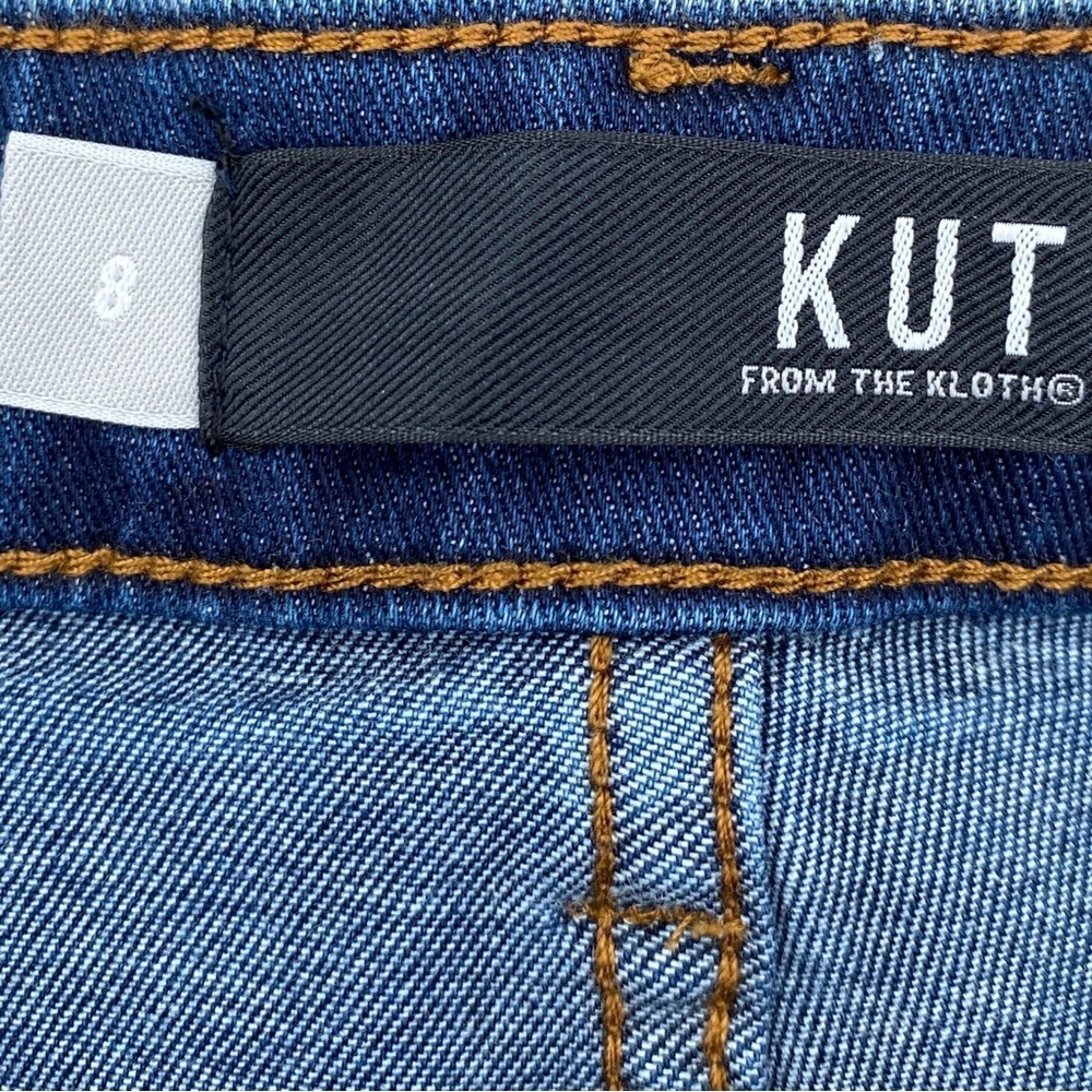 Kut from the Kloth Catherine Bermuda Denim Midrise 8” Shorts Size 8 NWT - Picture 10 of 13